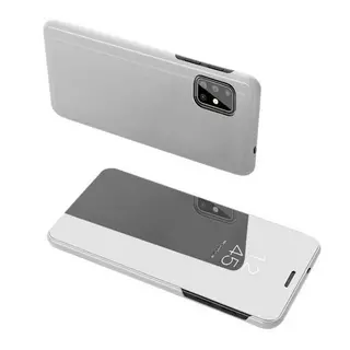 Telefontok Samsung Galaxy A71 - ezüst Clear View Tok