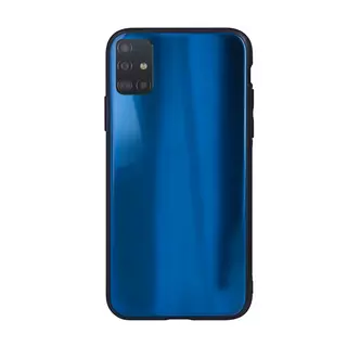Telefontok Samsung Galaxy A71 - kék üveg hátlaptok