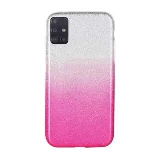 Telefontok Samsung Galaxy A71 - Ezüst/pink Shiny tok