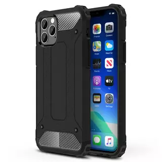 Telefontok iPhone 11 Pro Max - Defender II fekete ütésálló hátlap tok