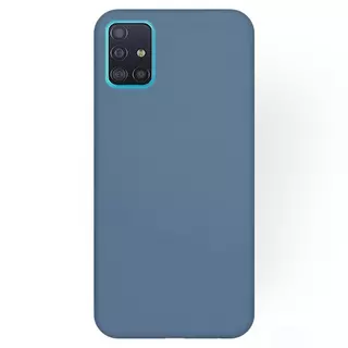 Telefontok Samsung Galaxy A51 - szürkés kék szilikon tok