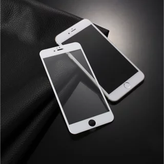 Üvegfólia iPhone SE 2020 - 5D full glue, kemény tokbarát fólia fehér kerettel