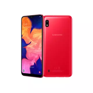 Telefontok Samsung Galaxy A10 - áttetsző piros szilikon tok