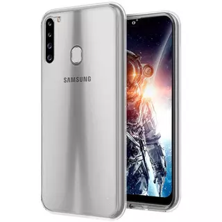 Telefontok Samsung Galaxy A21 - átlátszó szilikon hátlaptok