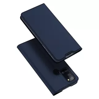 Telefontok Samsung Galaxy A21S - Dux Ducis kék flipcover tok