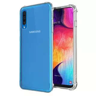 Telefontok Samsung Galaxy A30s - ütésálló átlátszó szilikon tok