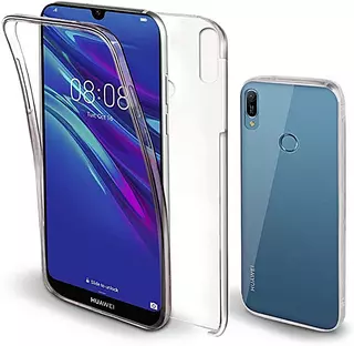 Telefontok Huawei Y6 2019 / Y6 PRO 2019 - ultravékony átlátszó elő+hátlapi szilikon tok 360°