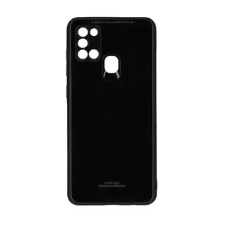 Telefontok Samsung Galaxy A21S - Forcell fekete üveg hátlaptok