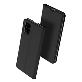 Telefontok Samsung Galaxy A71 5G - Dux Ducis fekete flipcover tok