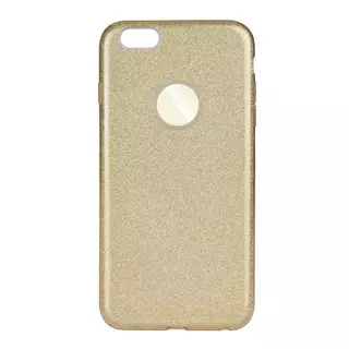 Telefontok iPhone 6/6s - arany Shiny tok (Apple logónál kivágással)