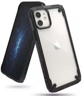 Telefontok iPhone 12 mini - Ringke Fusion X Design fekete ütésálló tok