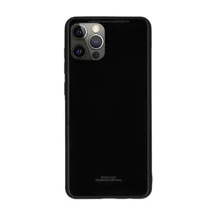 Telefontok iPhone 12 Pro Max- Forcell fekete üveg hátlaptok