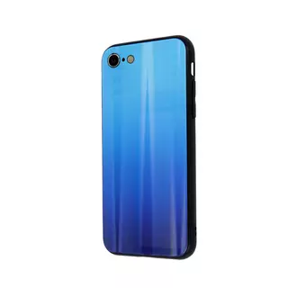 Telefontok iPhone 7 / 8 / SE 2020 - kék átmenet üveg hátlaptok