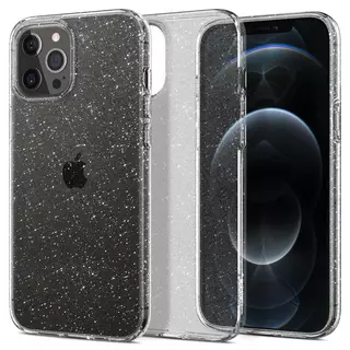 Telefontok iPhone 12 - Spigen Liquid Crystal Glitter TPU átlátszó tok