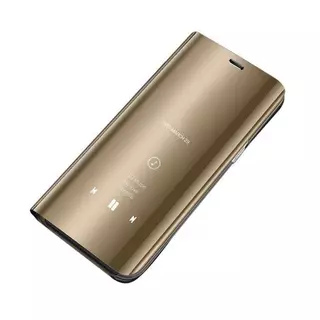 Telefontok Huawei P40 Lite E - arany Clear View Tok