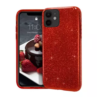 Telefontok iPhone 12 - Piros Shiny tok
