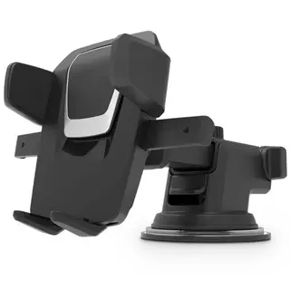 Autós telefontartó: TECH PROTECT - univerzális, tapadókorongos 360 fokban elfordítható, fekete autóstartó