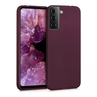 Telefontok Samsung Galaxy S21+ (S21 Plus) - burgundy szilikon tok