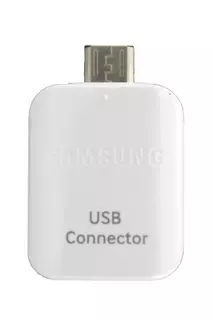 Adapter: Samsung EE-UG930 (GH96-09728A) gyári OTG USB - Micro Usb adapter fehér