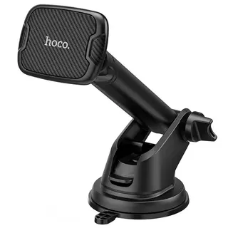 Autós telefontartó: HOCO CA67 - univerzális, mágneses, teleszkópos, tapadókorongos 360 fokban elfordítható, fekete