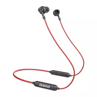 Headset: Dudao U6a - piros stereo sport bluetooth headset, fülhallgató