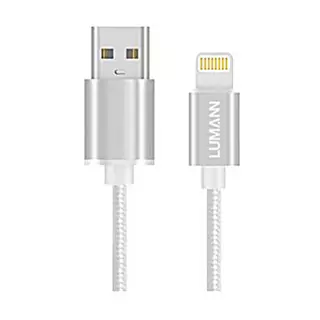 Kábel: Lumann - Lightning / USB ezüst adatkábel 1m