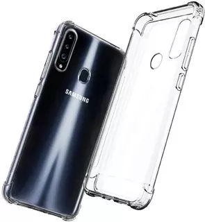 Telefontok Samsung Galaxy A20s - Ütésálló átlátszó hátlaptok