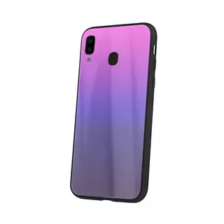 Telefontok Samsung Galaxy A20e - pink-fekete üveg hátlaptok