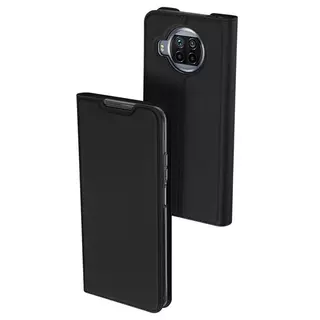 Telefontok Xiaomi Mi 10T Lite 5G - Dux Ducis fekete flipcover tok