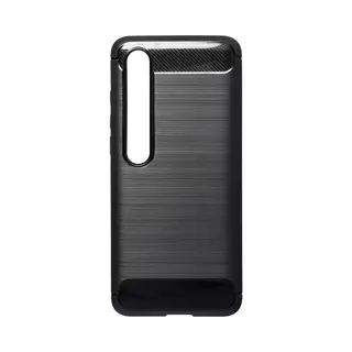 Telefontok Xiaomi Mi 10 - Carbon Fiber fekete szilikon tok