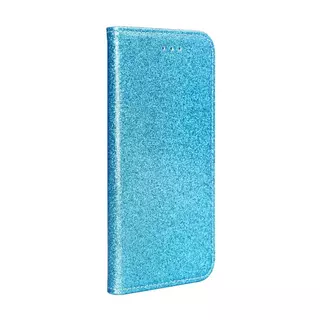 Telefontok Samsung Galaxy A71 - kék Shiny mágneses szilikon keretes könyvtok