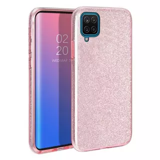Telefontok Samsung Galaxy A12 - Pink Shiny tok