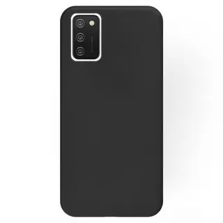 Telefontok Samsung Galaxy A02s - fekete szilikon tok