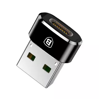 Adapter: BASEUS CAAOTG-01 - TYPE-C (USB-C) bemenet USB kimenet, fekete adapter