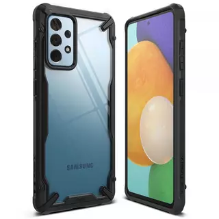 Telefontok Samsung Galaxy A52 / A52 5G / A52s 5G - Ringke Fusion X Design fekete ütésálló tok