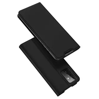 Telefontok Samsung Galaxy A72 / A72 5G - Dux Ducis fekete flipcover tok