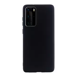 Telefontok Huawei P40 Pro - fekete szilikon hátlap tok