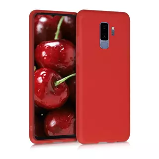 Telefontok Samsung S9 Plus - piros áttetsző szilikon tok