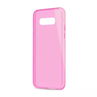 Telefontok Samsung Galaxy S10e - pink áttetsző szilikon tok