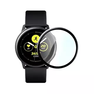 Samsung Galaxy Watch Active 2 - BESTSUIT okosóra fólia - kijelzővédő fólia, fekete kerettel (40 mm)