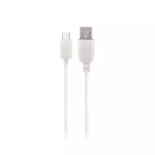 Kábel: MaxLife - USB / MicroUSB fehér adatkábel 3m, 2A