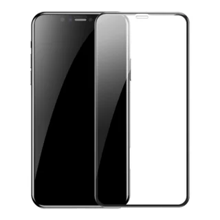 Üvegfólia iPhone 11 Pro - 5D szuperkemény fekete keretes üvegfólia