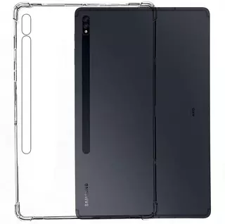 Tablettok Samsung Galaxy Tab S7 11.0 coll (SM-T870, SM-T875) - átlátszó, sarokerősített szilikon tablet tok
