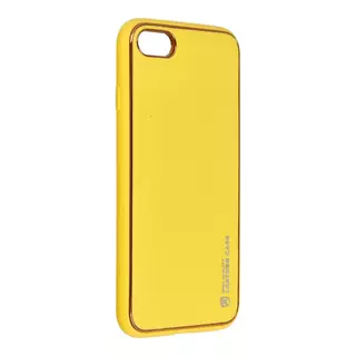Telefontok iPhone 7 / 8 / SE 2020 - Forcell műbőr hátlap tok, sárga