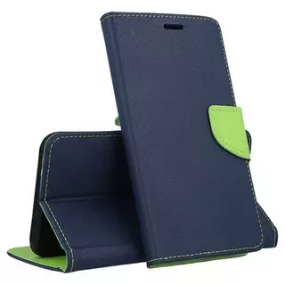 Telefontok Xiaomi Mi 10 - FANCY kék / zöld szilikon keretes könyvtok