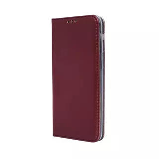 Telefontok Samsung Galaxy S20 Plus - Smart Magnetic burgundy szilikon keretes mágneses könyvtok
