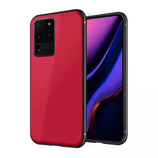 Telefontok Samsung Galaxy S20 Ultra - Forcell piros üveg hátlaptok
