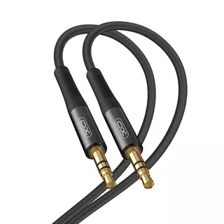 Kábel: XO NB-R175B - fekete 3.5mm jack-jack audio kábel 2m