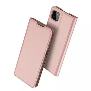 Telefontok Samsung Galaxy A22 5G - Dux Ducis rose gold flipcover tok
