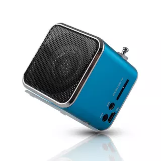 Hangszóró: Setty MF-100 - kék hangszóró - rádió, AUX, MicroSD, USB (NEM bluetooth-os)